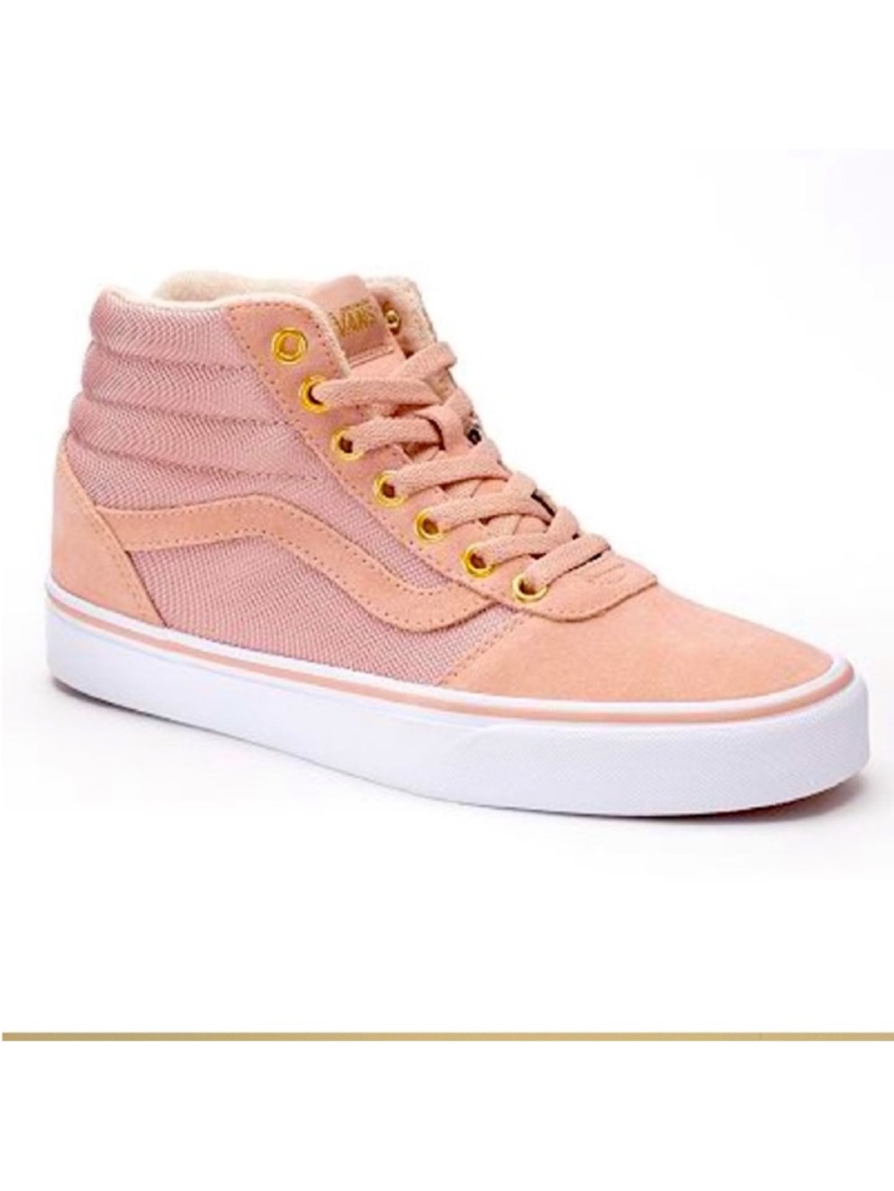Vans Pink High-Top Skate Shoes Sneakers